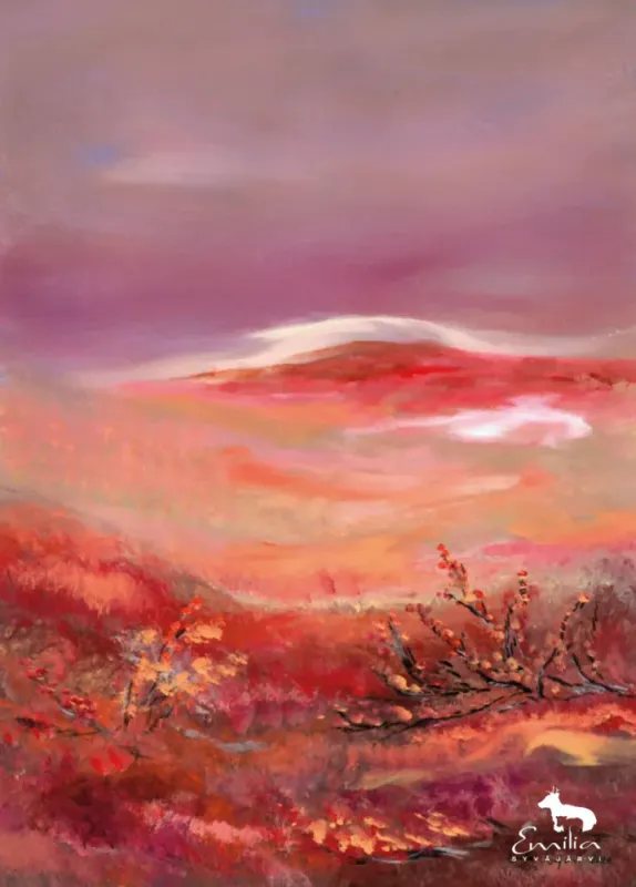 Poster Höstfjäll 30x40 cm