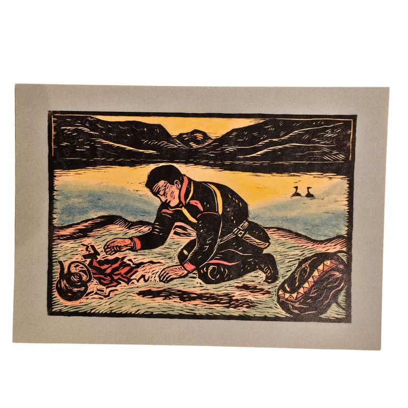 Kafferast/Kafe Vuossa John Savio Konstkort A5