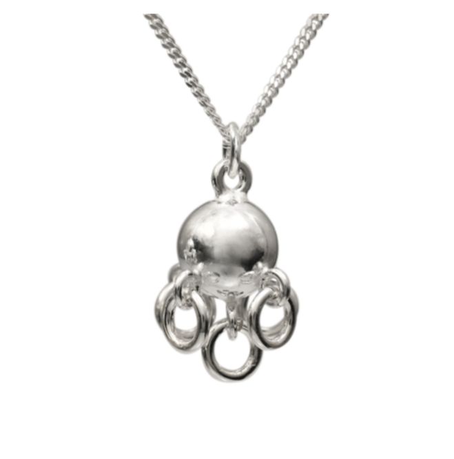 Huvudbild Halsband Komsekula Silver 8mm 5 Ringar